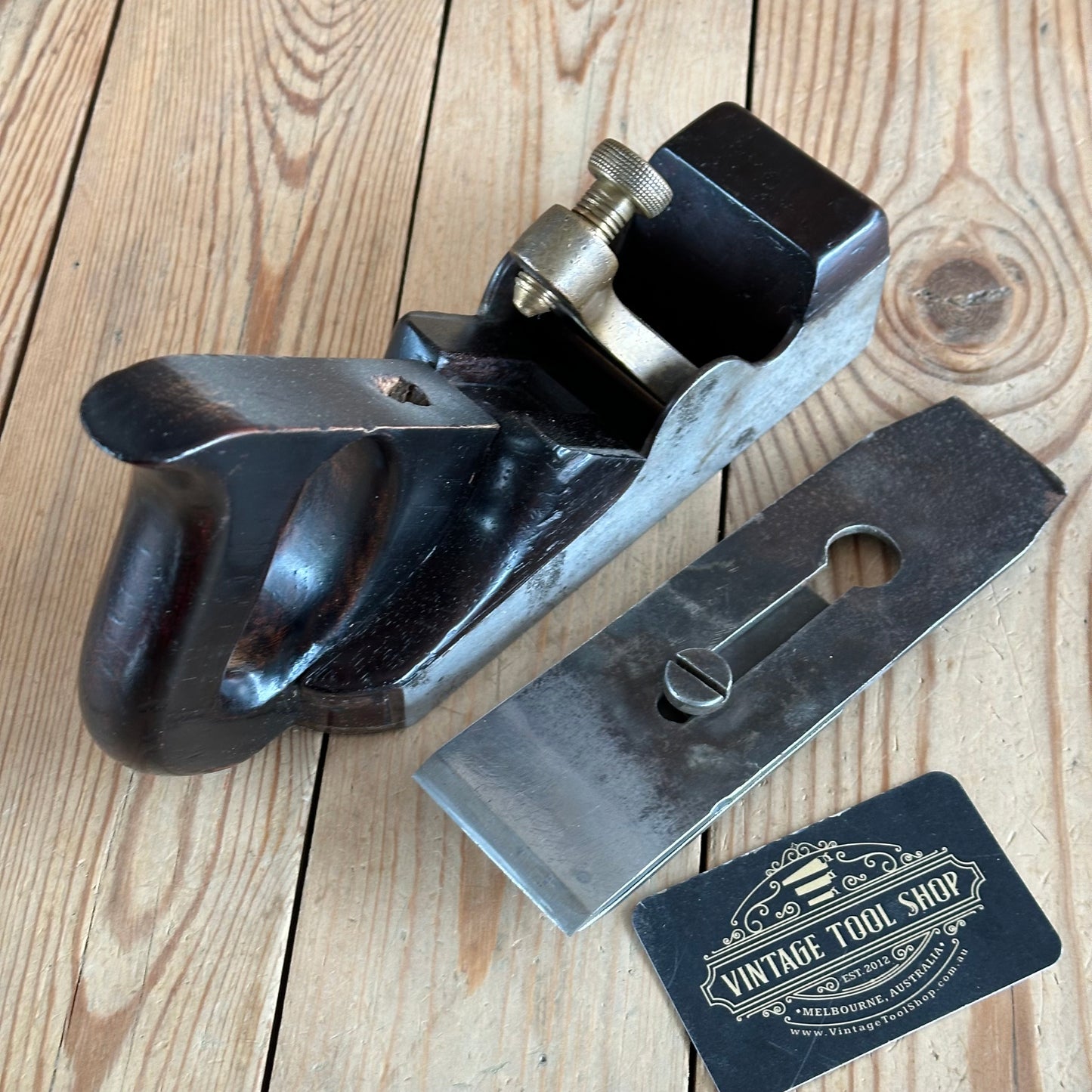 N1151 Antique SPIERS AYR No:7 Infill SMOOTHING plane with Rosewood infill