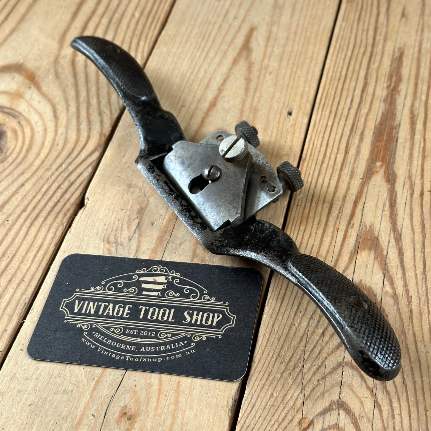 N1806 Vintage STANLEY England No.151R CONVEX curved adjustable SPOKESHAVE