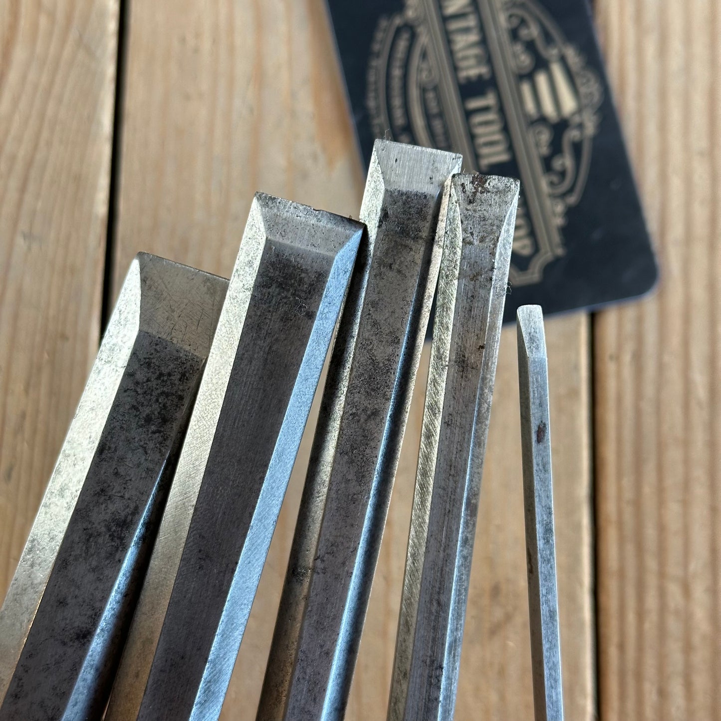 T10044 Vintage MARPLES Bevelled CHISELS