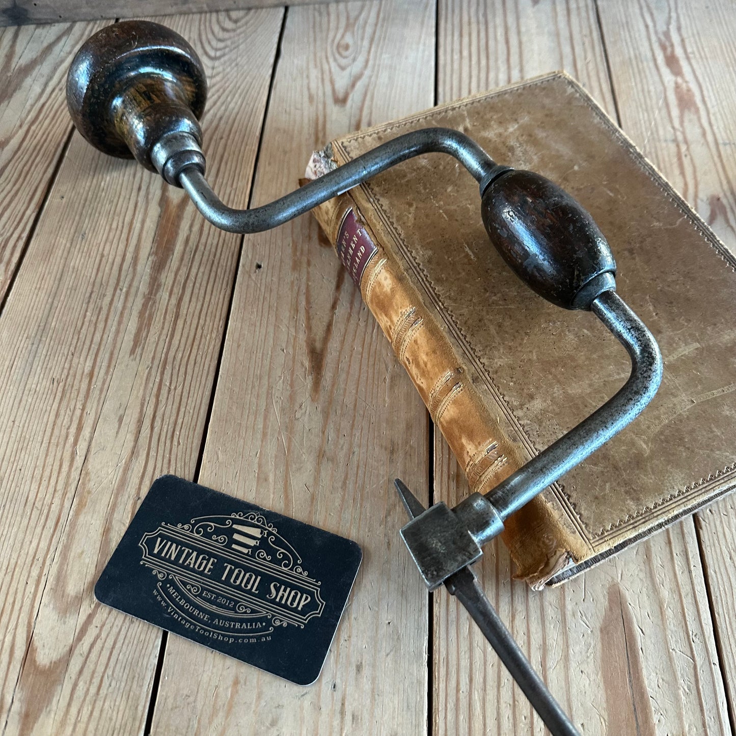 T8048 Antique Early EUROPEAN Style BRACE Drill