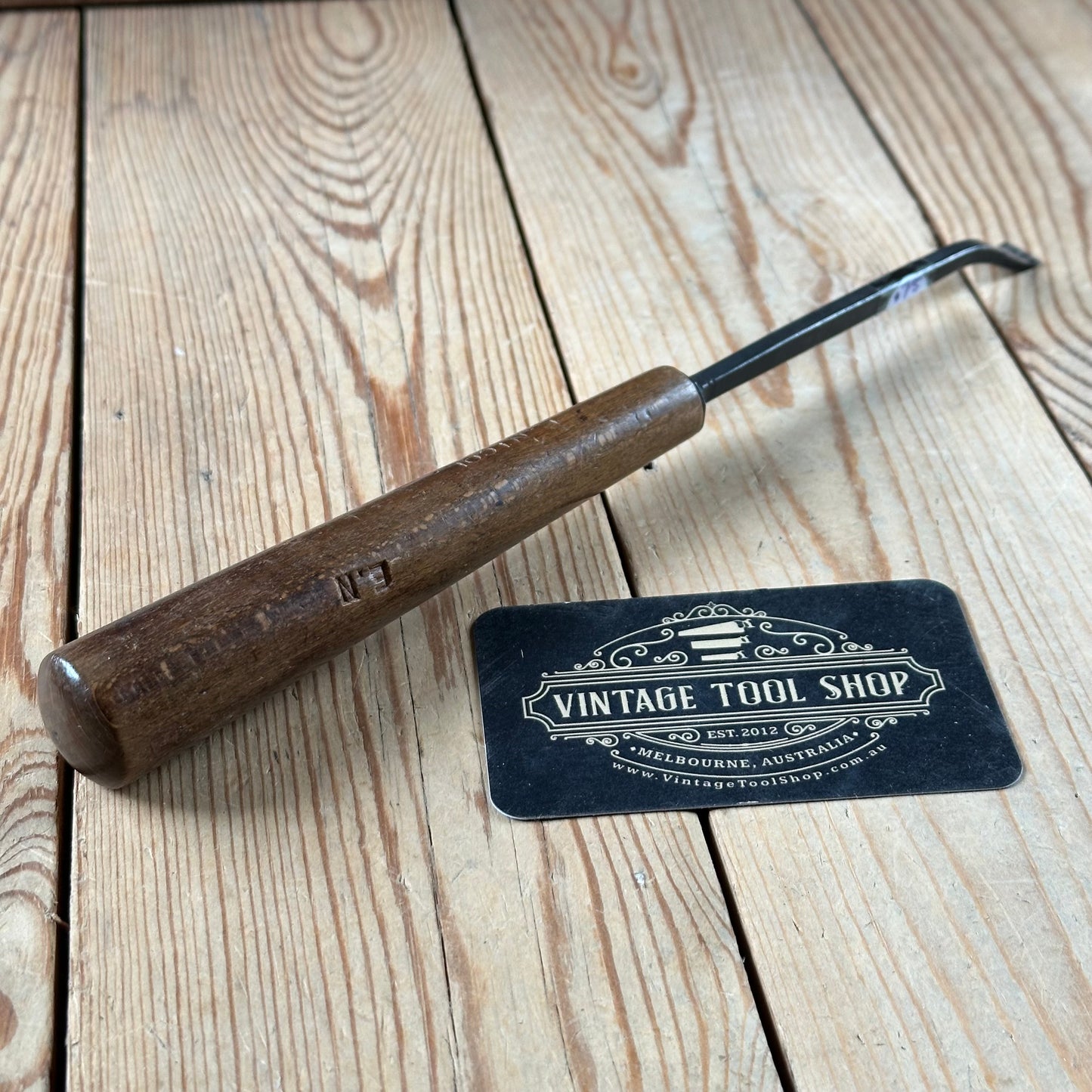 H2035 Vintage JAMES HOWARTH England 11mm Bent Fishtail Carving CHISEL