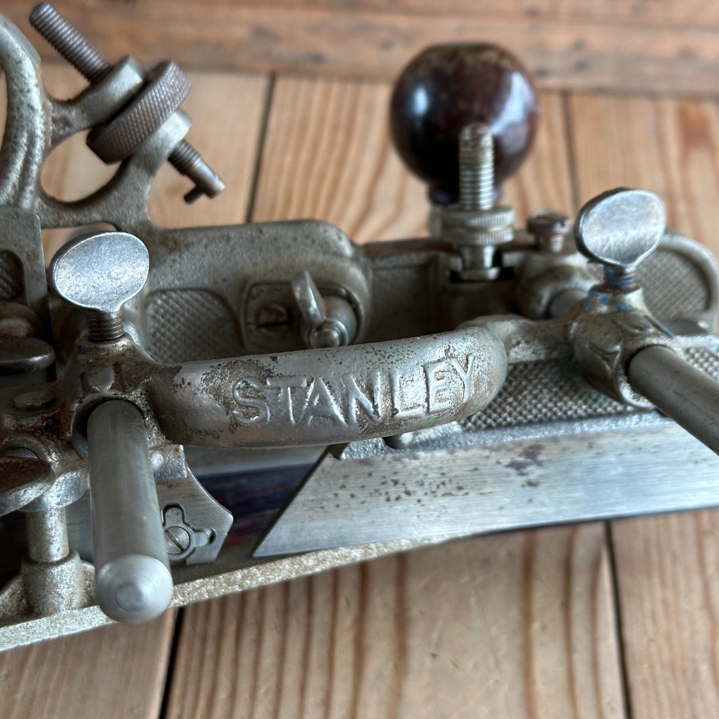 H1184 Vintage STANLEY USA No.45 Combination PLANE + 21 CUTTERS