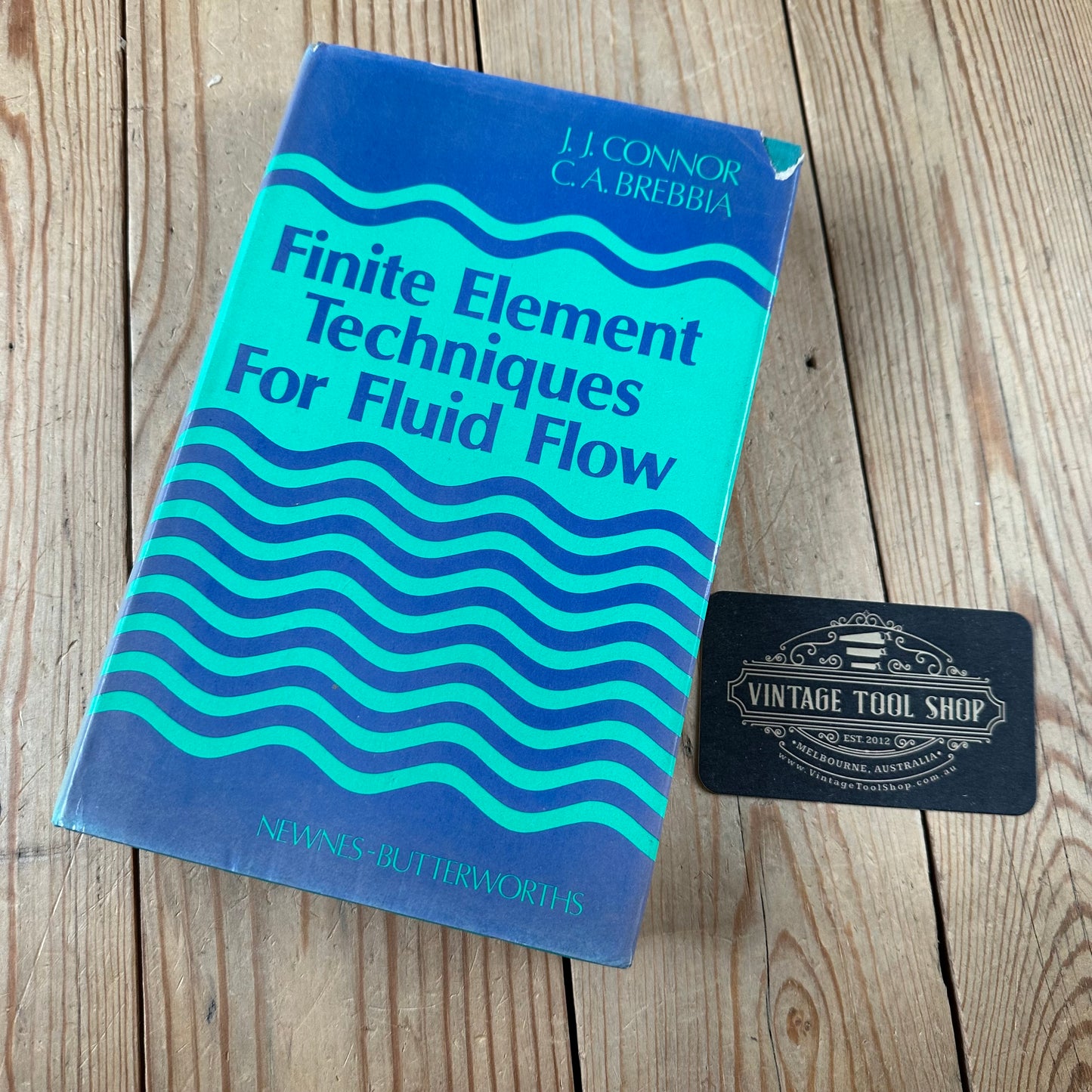 XBN49 Vintage 1977 FINITE ELEMENT TECHNIQUES FOR FLUID FLOW BOOK by J.J.Connor &  C.A.Brebia