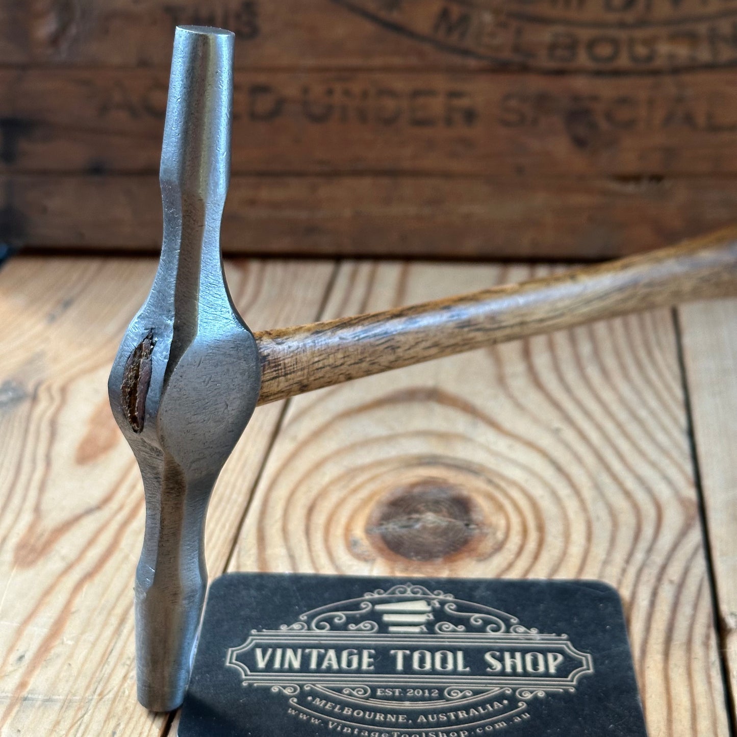 H2123 Nice! Vintage METALWORK Double Face HAMMER jewellers tool