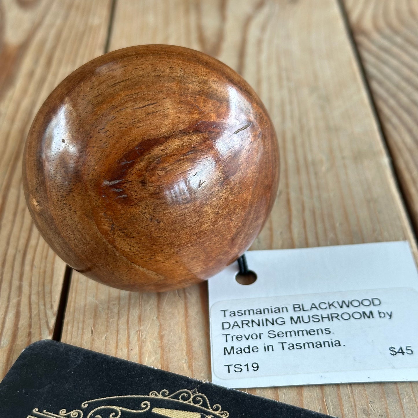 TS19-TS23 Australian made NEW! Tasmanian BLACKWOOD DARNING MUSHROOM mending tool