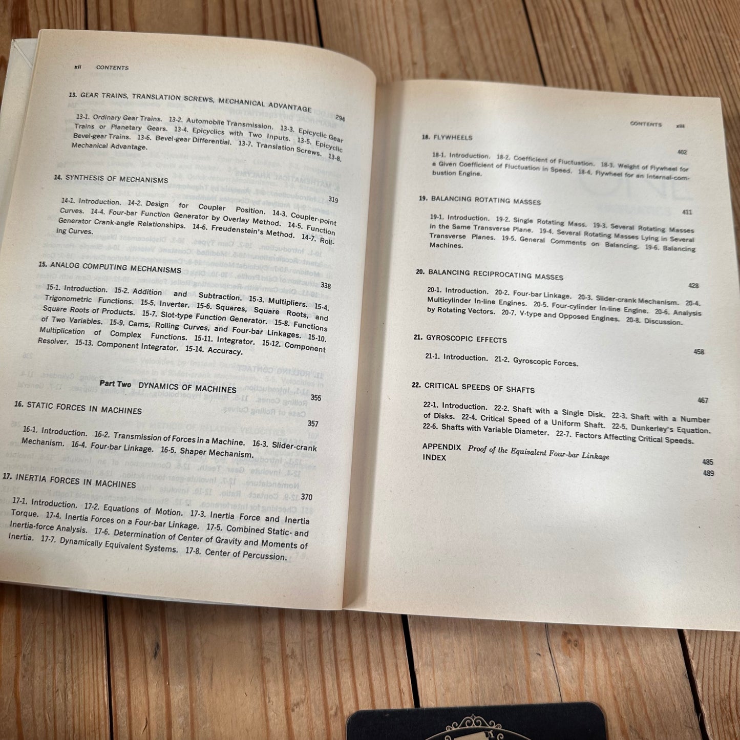 XBN56 Vintage 1969 Kinematics and Dynamics of Machines BOOK by G.H.Martin
