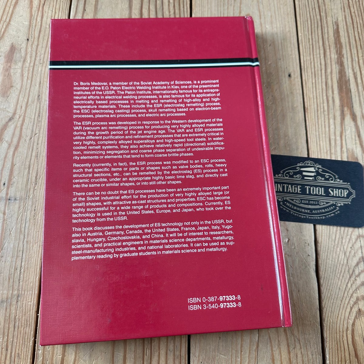 N2039 Vintage 1990 BOOK ELECTROSLAG TECHNOLOGY by B.I.Medovar & G.A.Boyko
