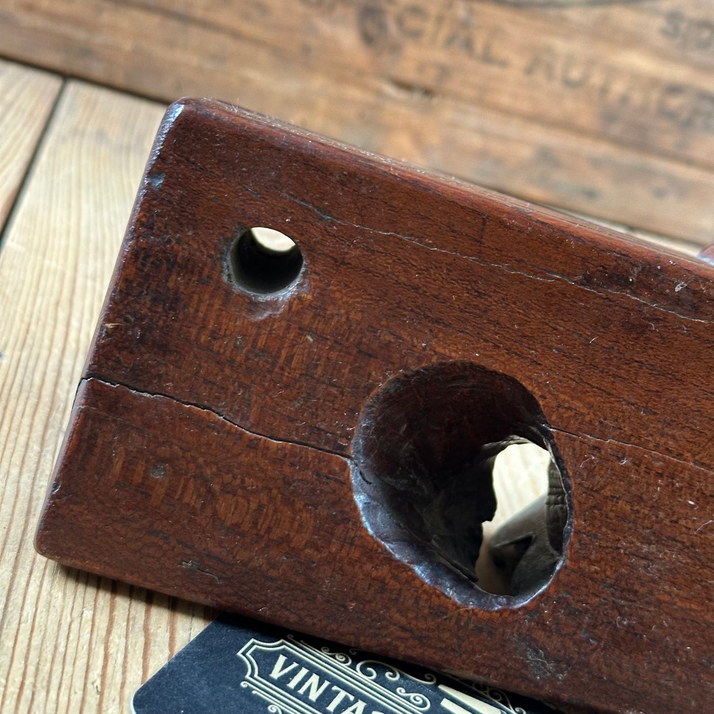 Y117 UNIQUE! Antique FRENCH Wooden MOULDING PLANE