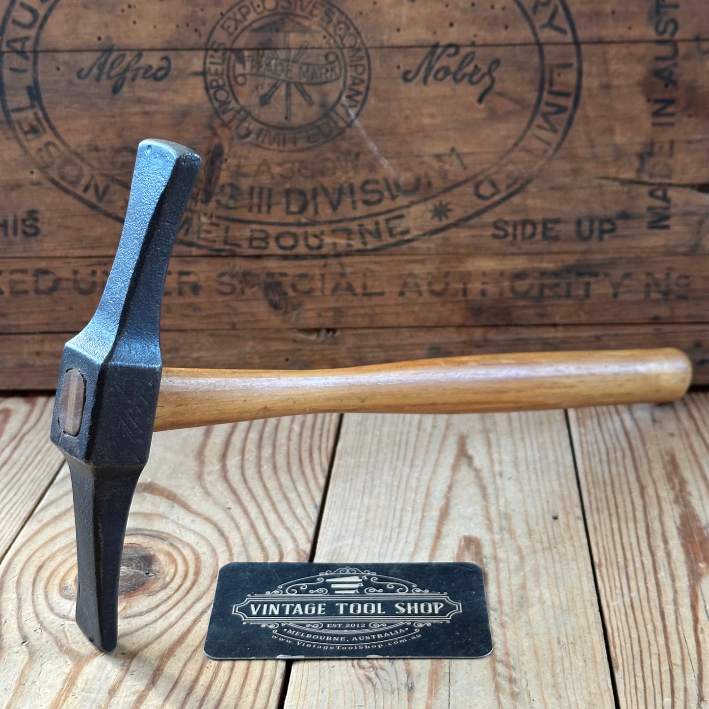 D1832 Vintage DOUBLE FACE Metalworking HAMMER
