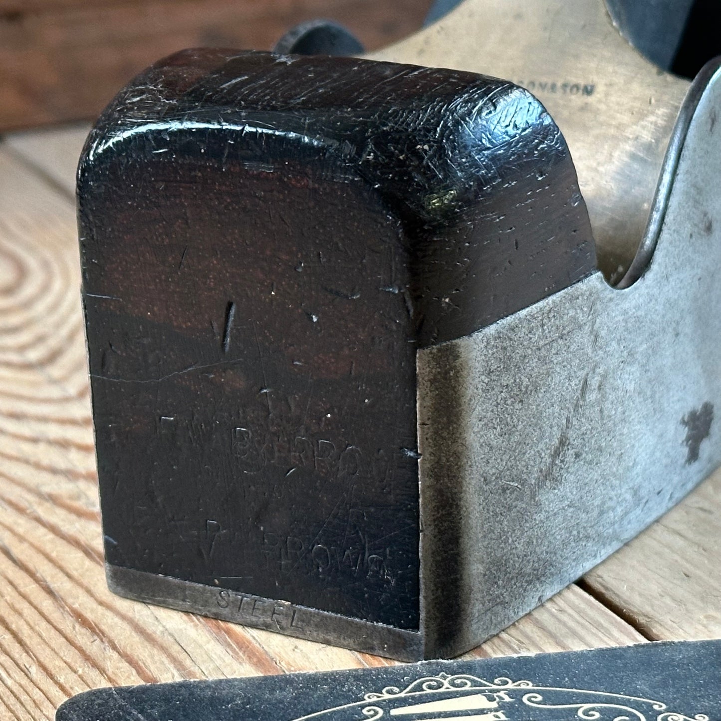 N1038 Antique MATHIESON Scotland No:842 SMOOTHING plane Rosewood