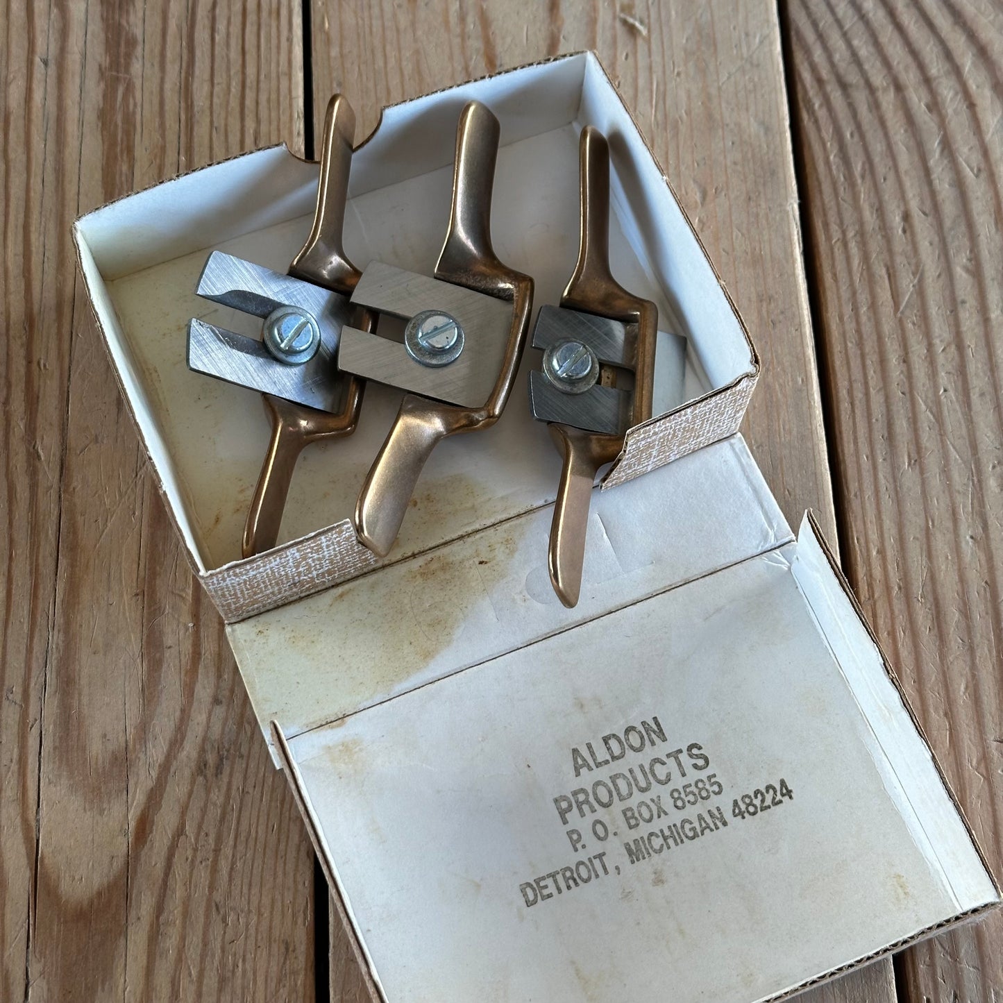 N900 Vintage set of 3 ALDON DETROIT BRONZE MINI SPOKESHAVES spoke shave