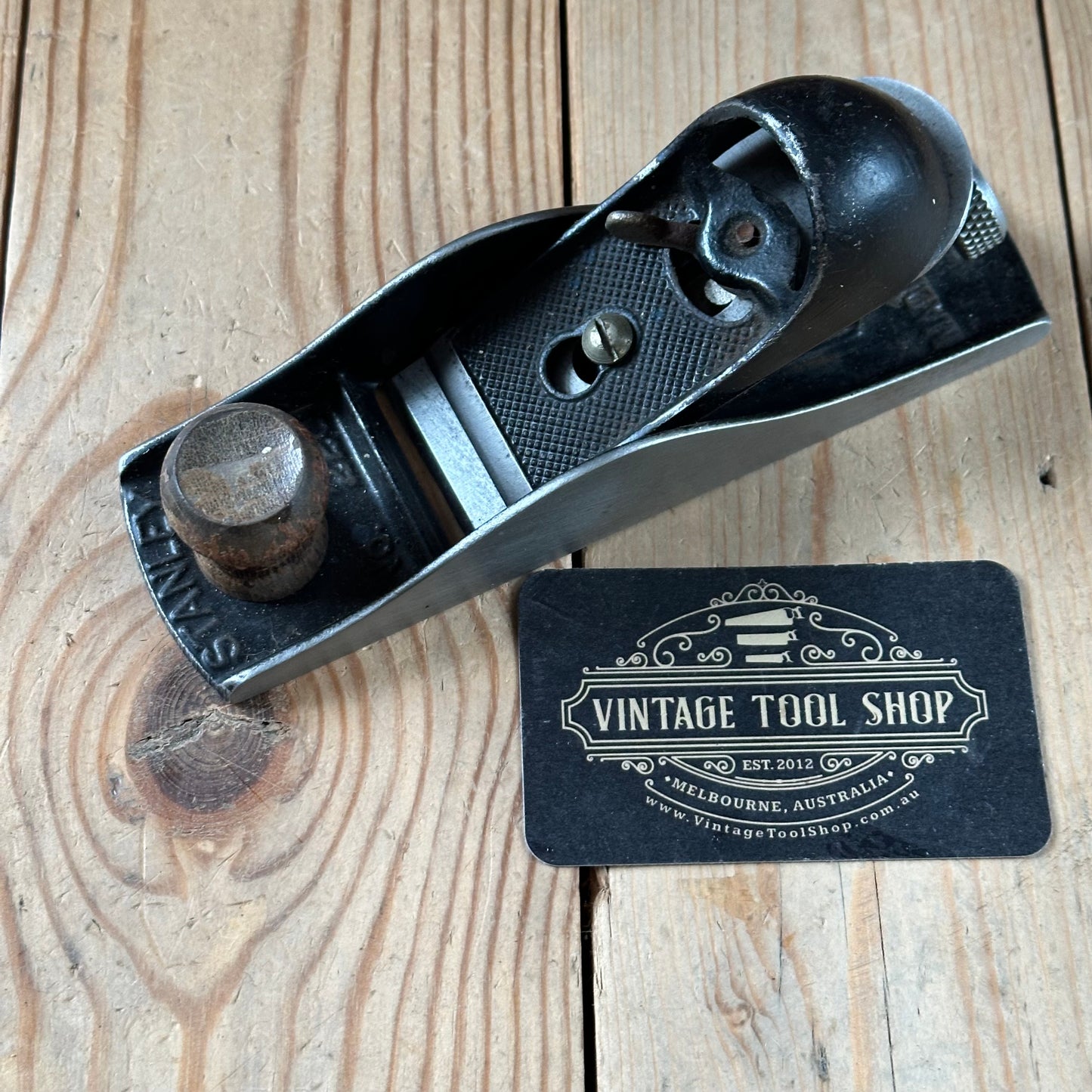 H2466 Vintage STANLEY England No.220 BLOCK PLANE
