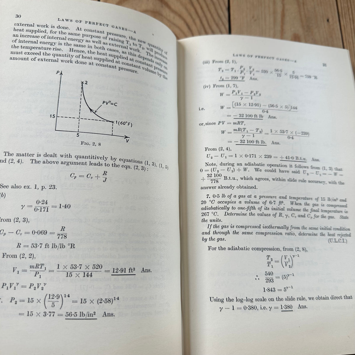 XBN211 Vintage BOOK PROBLEMS in HEAT ENGINES by A.J.Richmond ex RMIT Central Library