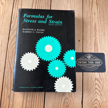 XBN73 Vintage 1975 BOOK Formulas for Stress and Strain 5th Edition by R.J.Roark & W.G.Young