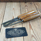 N1767 Vintage 3x DASTRA Germany carving chisel set V-GOUGE bent gouge