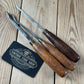 H2604 Vintage 3 x ADDIS England GOUGE CHISEL Carving Set