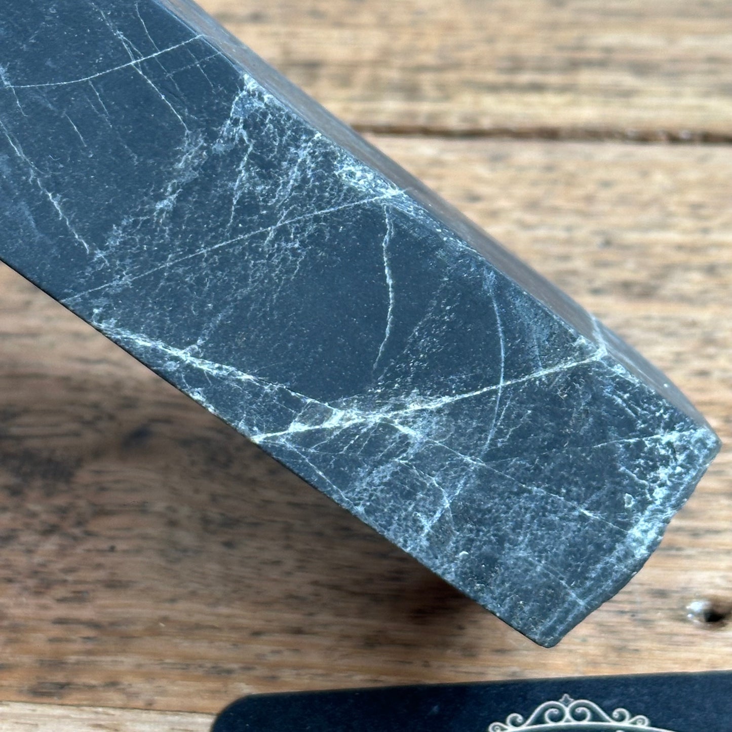 A389 Vintage BLACK TURKEY STONE Natural Sharpening OILSTONE oil