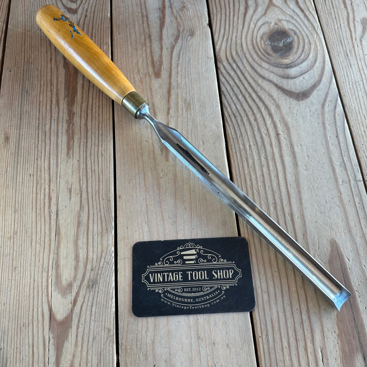 N914 Vintage ROBERT SORBY England 16mm SCRIBING GOUGE CHISEL