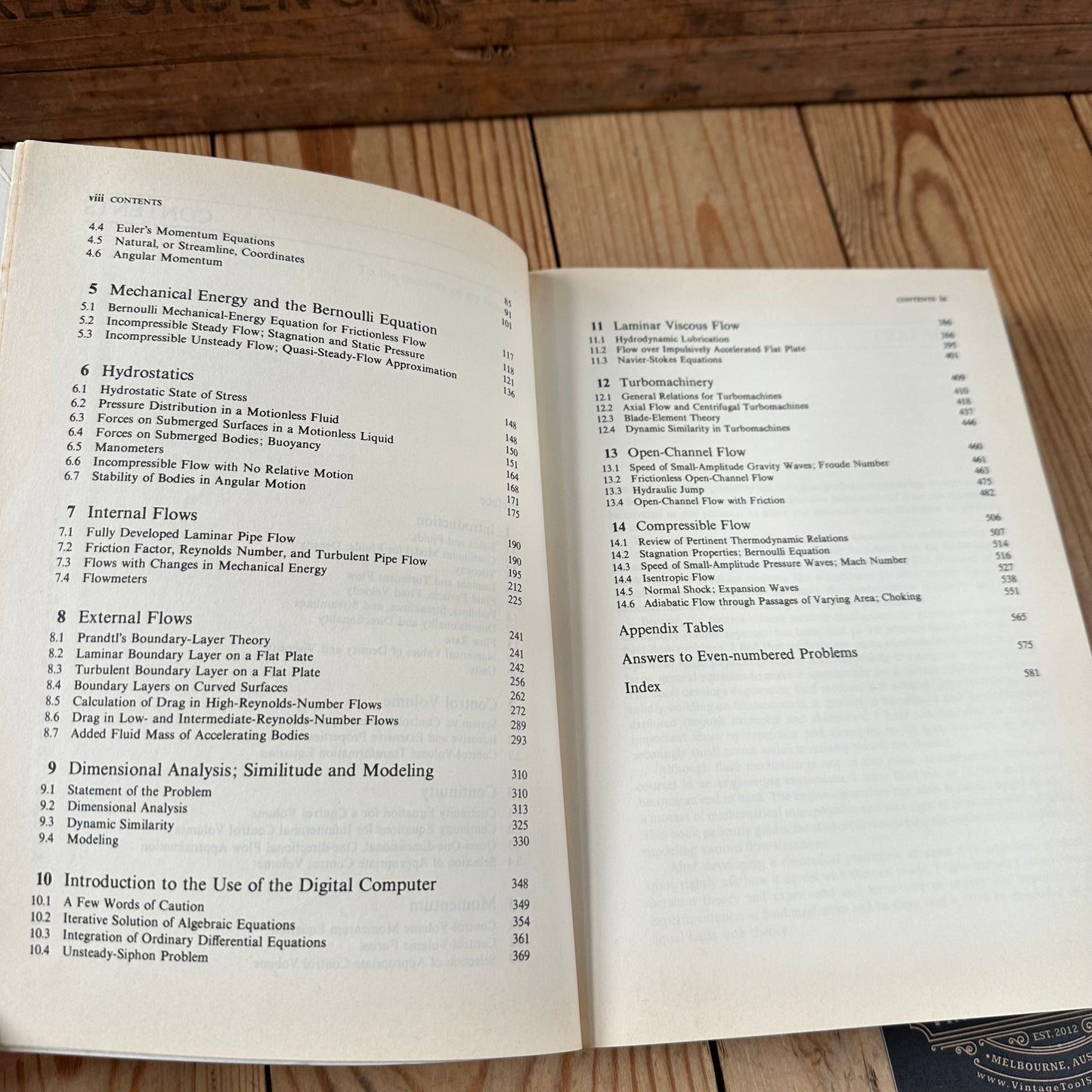 XBN74 Vintage 1979 ENGINEERING FLUID MECHANICS BOOK by Alan Mironer