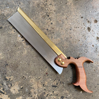 VHS12 HERITAGE SAWS Custom 10” CARLTON model 14ppi DOVETAIL SAW with SUNSET MYRTLE Handle