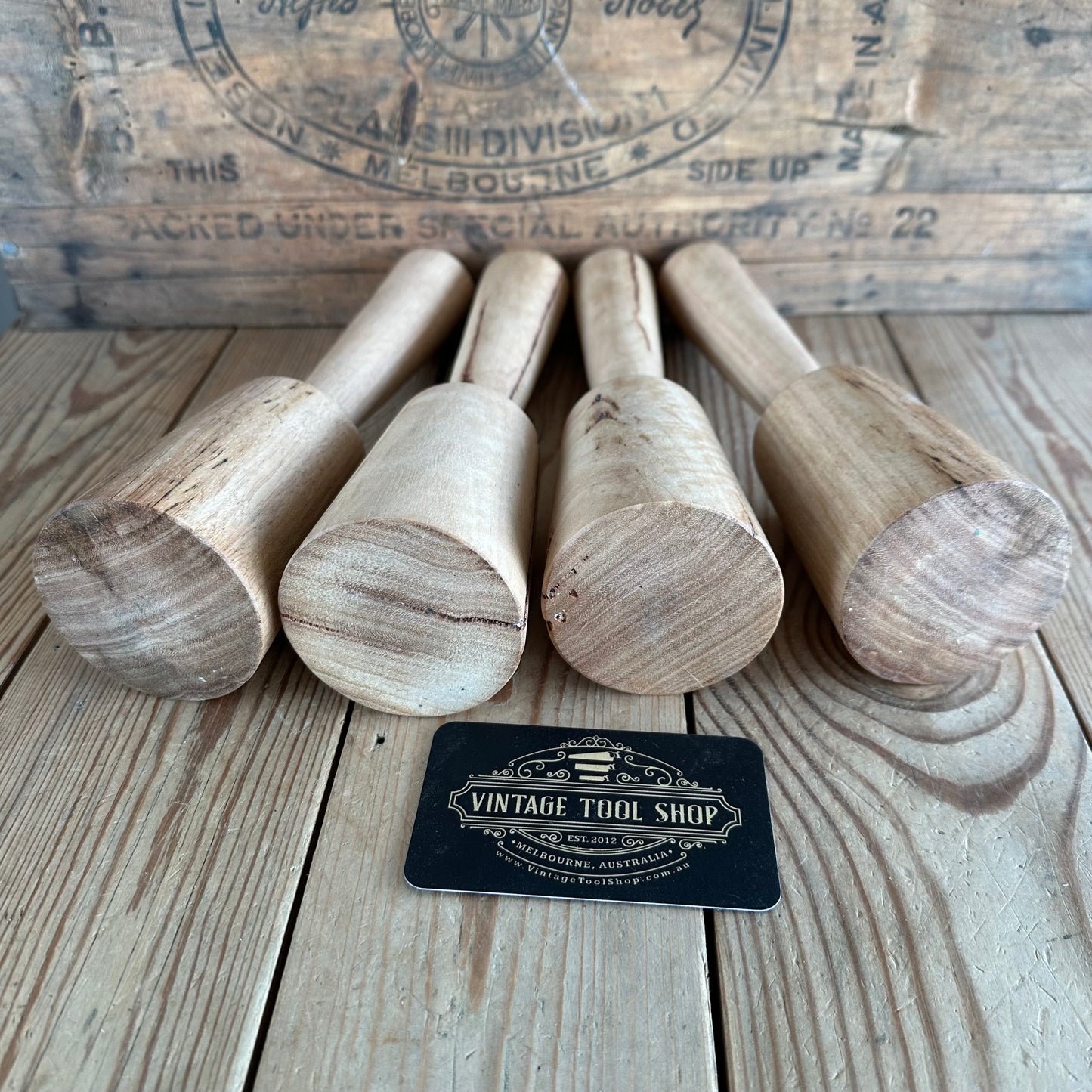 TR162-TR165  NEW! 1 x small Tasmanian HARDWOOD carvers MALLET by Tony Ralph