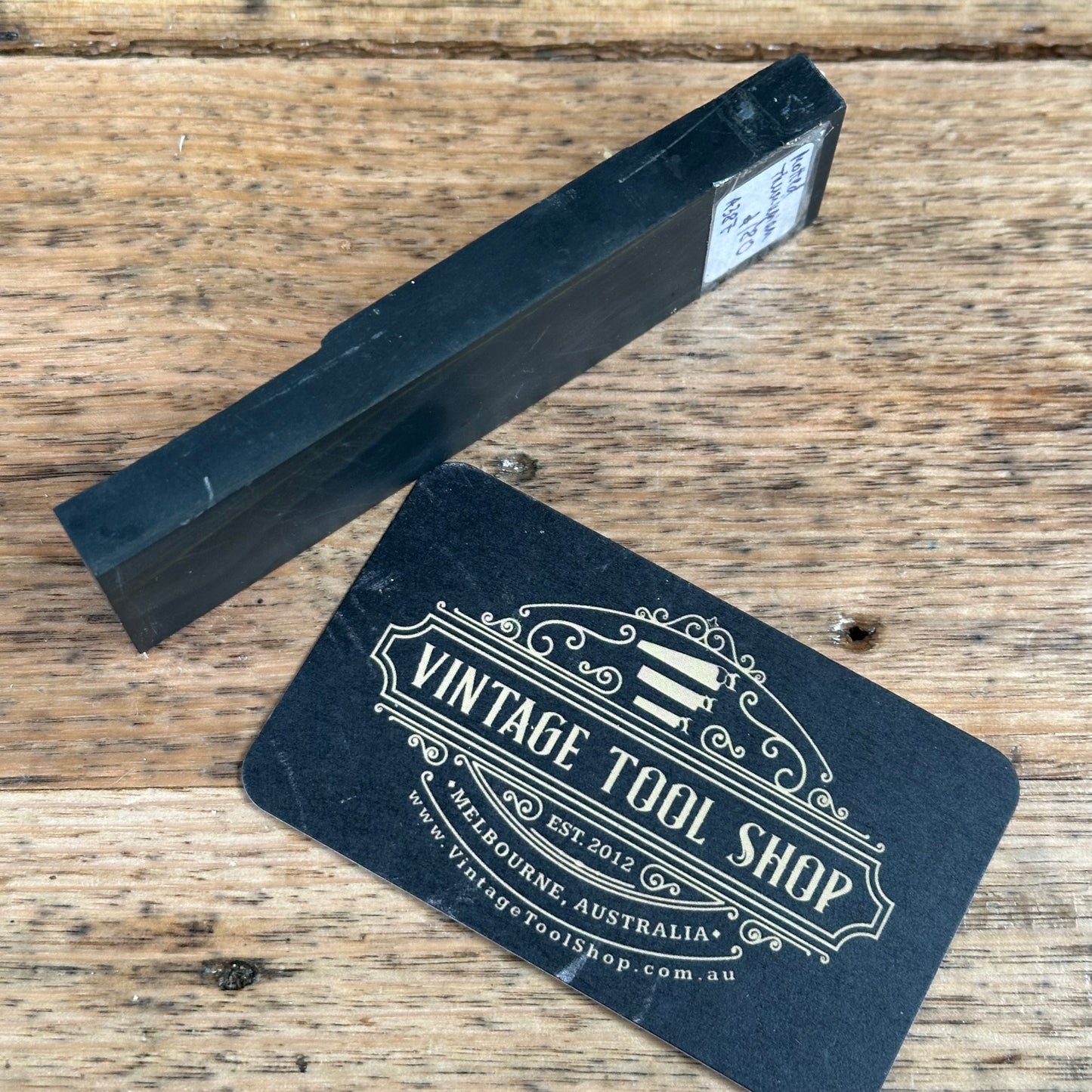 A387 Vintage Unusual Strata German mottled Thuringian SLATE Razor BARBER HONE sharpening stone waterstone