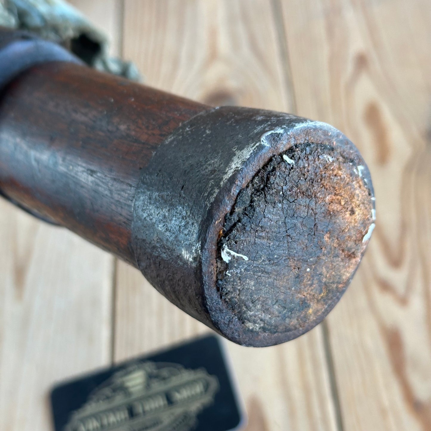 H2343 Antique CAULKING MALLET shipwrights tool