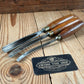 N1763 COOL! Vintage WILLIAM MARPLES & ASHLEY ILLES 3 x Carving SWEPT BENT V-GOUGE CHISEL Set