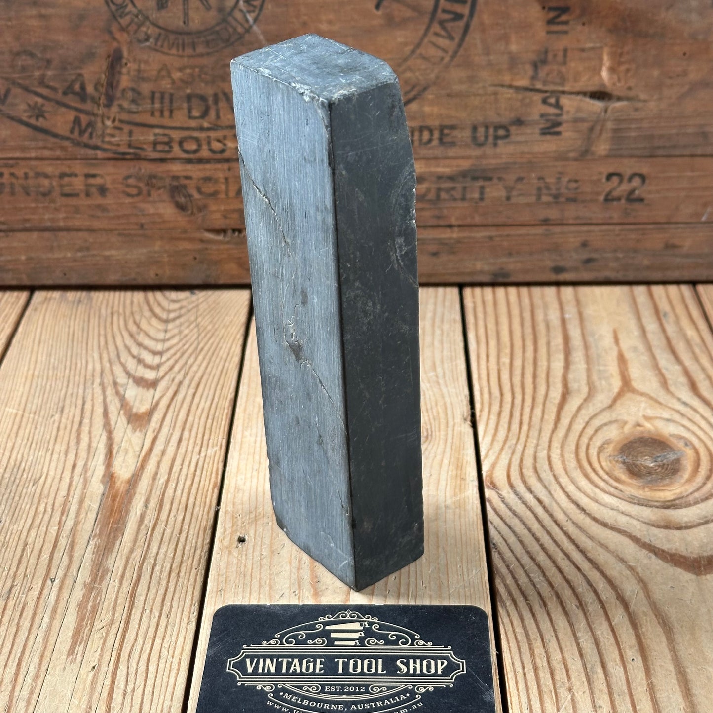 A390 Vintage BROWN TURKEY STONE of the Levant Natural Sharpening OILSTONE
