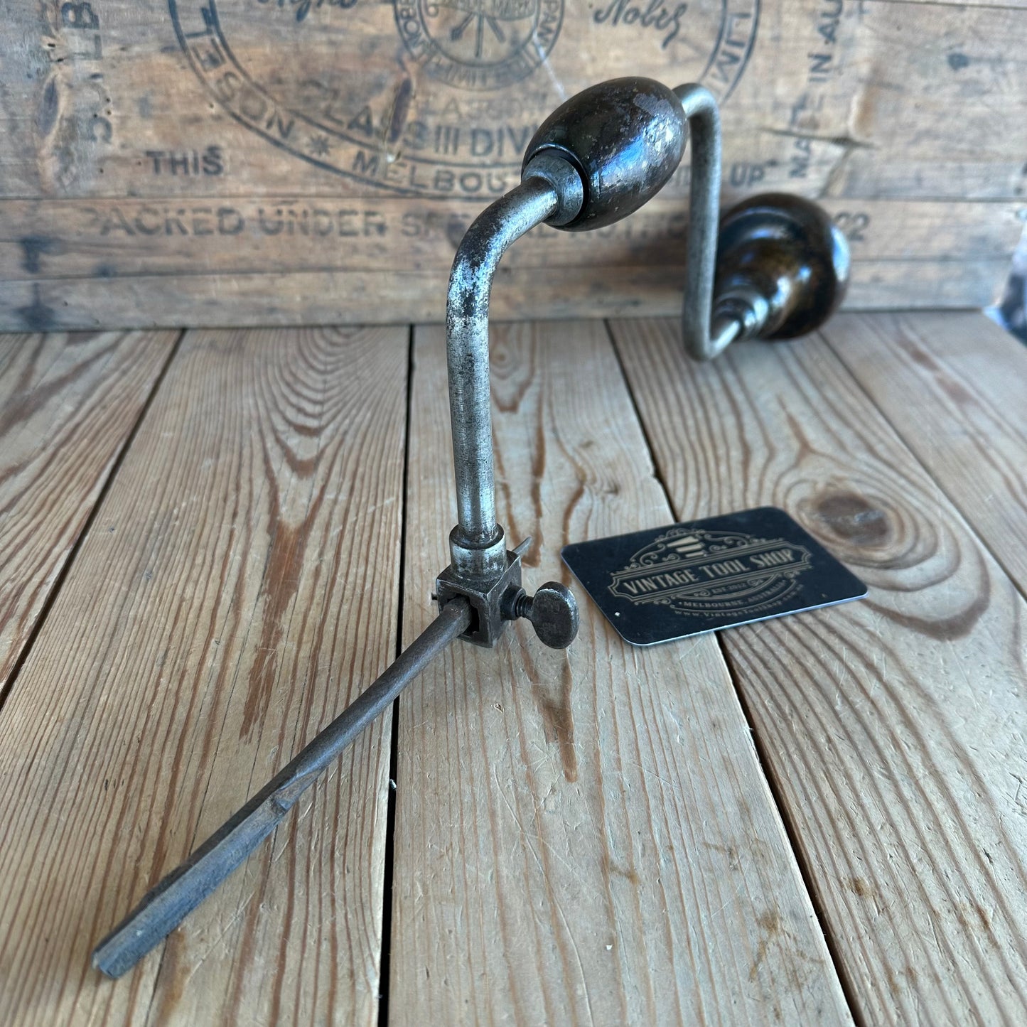 T8048 Antique Early EUROPEAN Style BRACE Drill