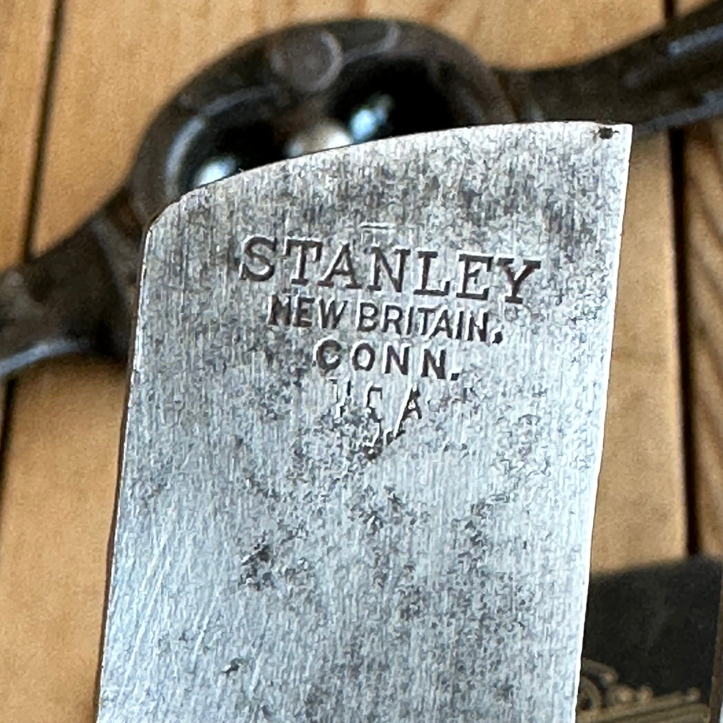 H1253 Vintage STANLEY USA No.54 adjustable throat SPOKESHAVE spoke shave