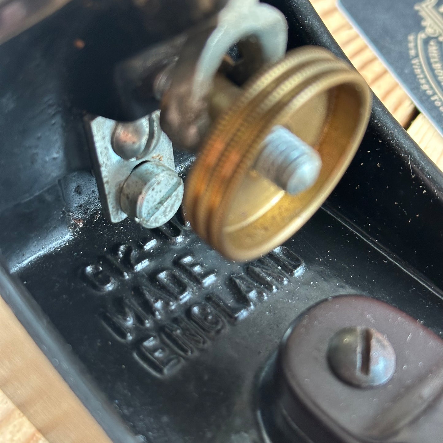 N1822 TIDY! Vintage STANLEY England No.4 1/2 smoothing PLANE