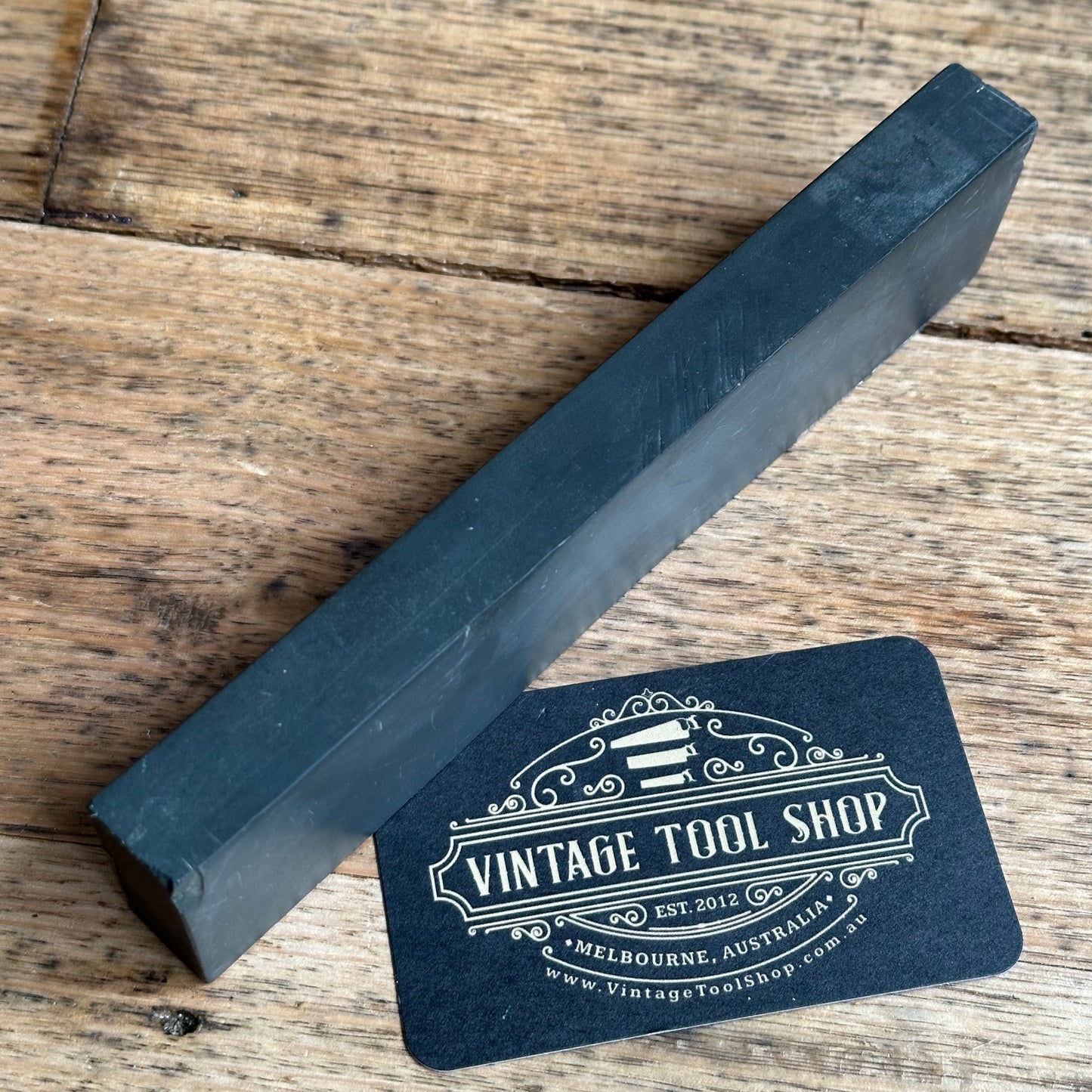 SOLD. A388 Vintage RARE! Labelled 7” ESCHER German THURINGIAN slate Razor HONE sharpening stone waterstone