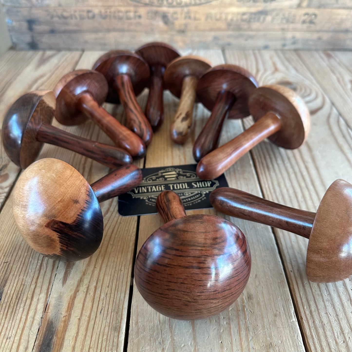 TS24-TS33 Australian made NEW! Tiger Myrtle DARNING MUSHROOM mending tool