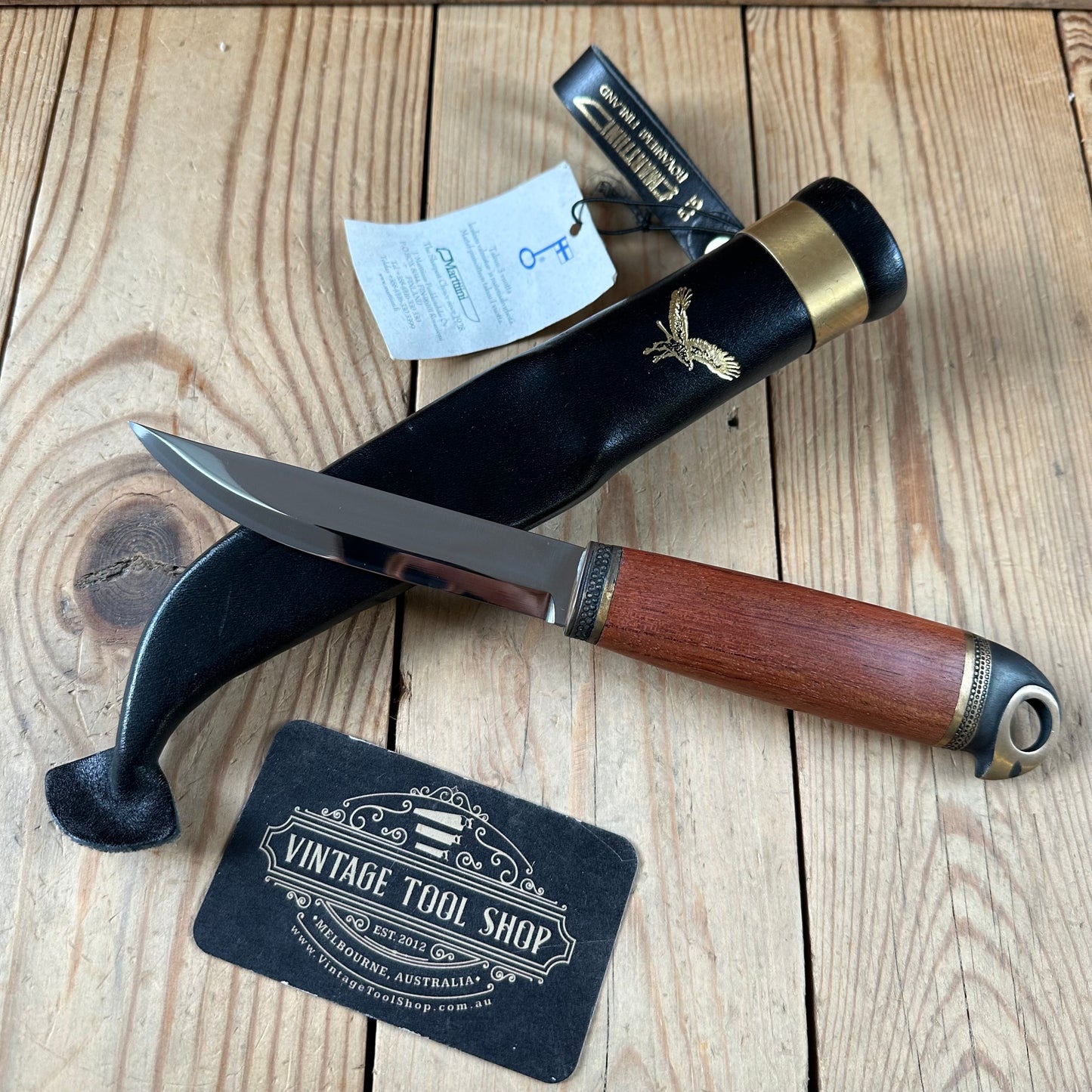 K36 Vintage Original Finnish MARTTIINI FINLAND EAGLE HEAD Puukko KNIFE