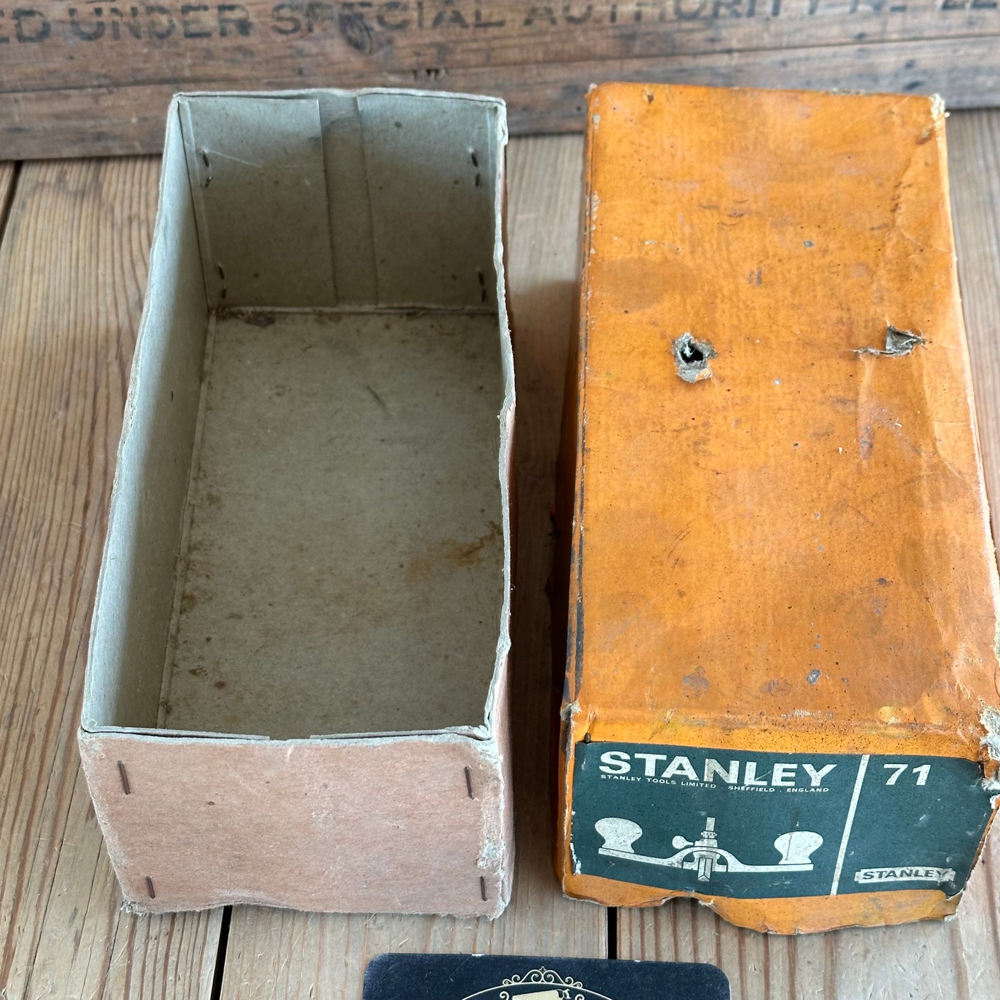 H1766 Vintage STANLEY England No.71 Router PLANE IOB