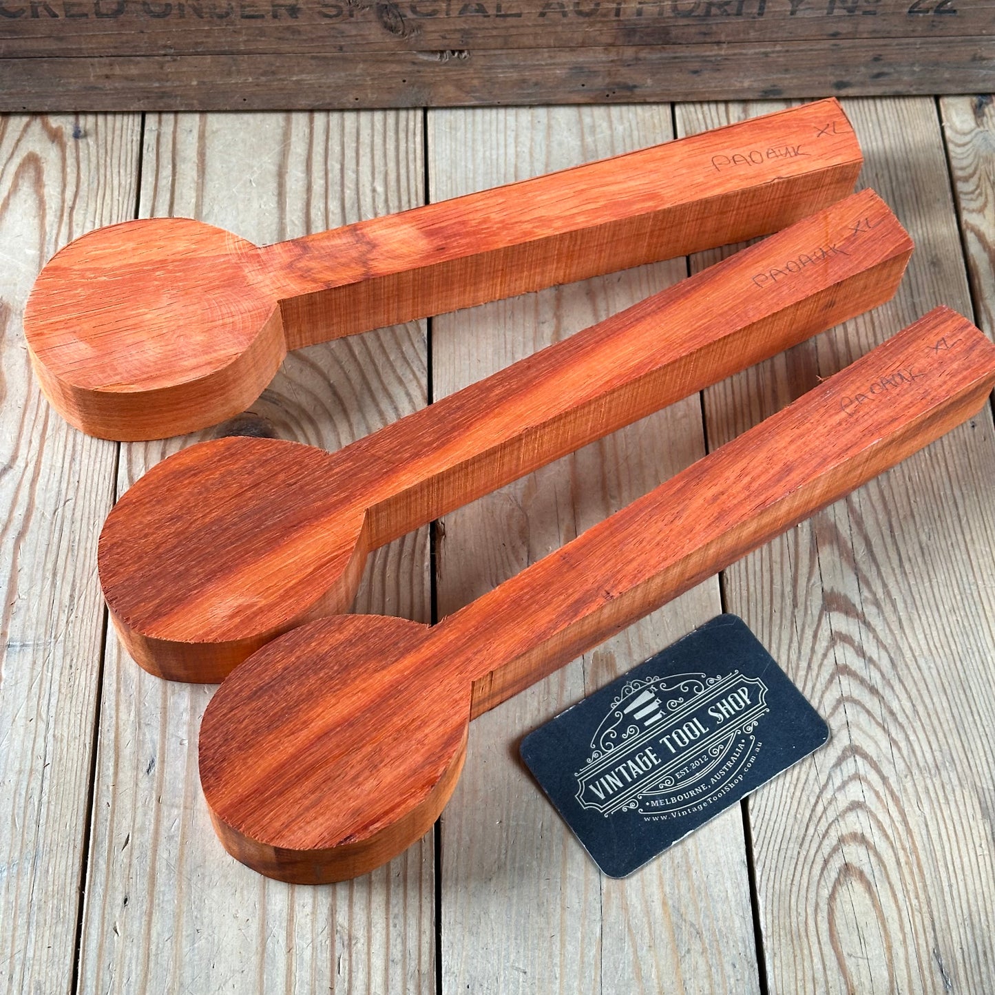 NEW! Exotic! 1 x PADAUK whittling SPOON / LADLE carving BLANK