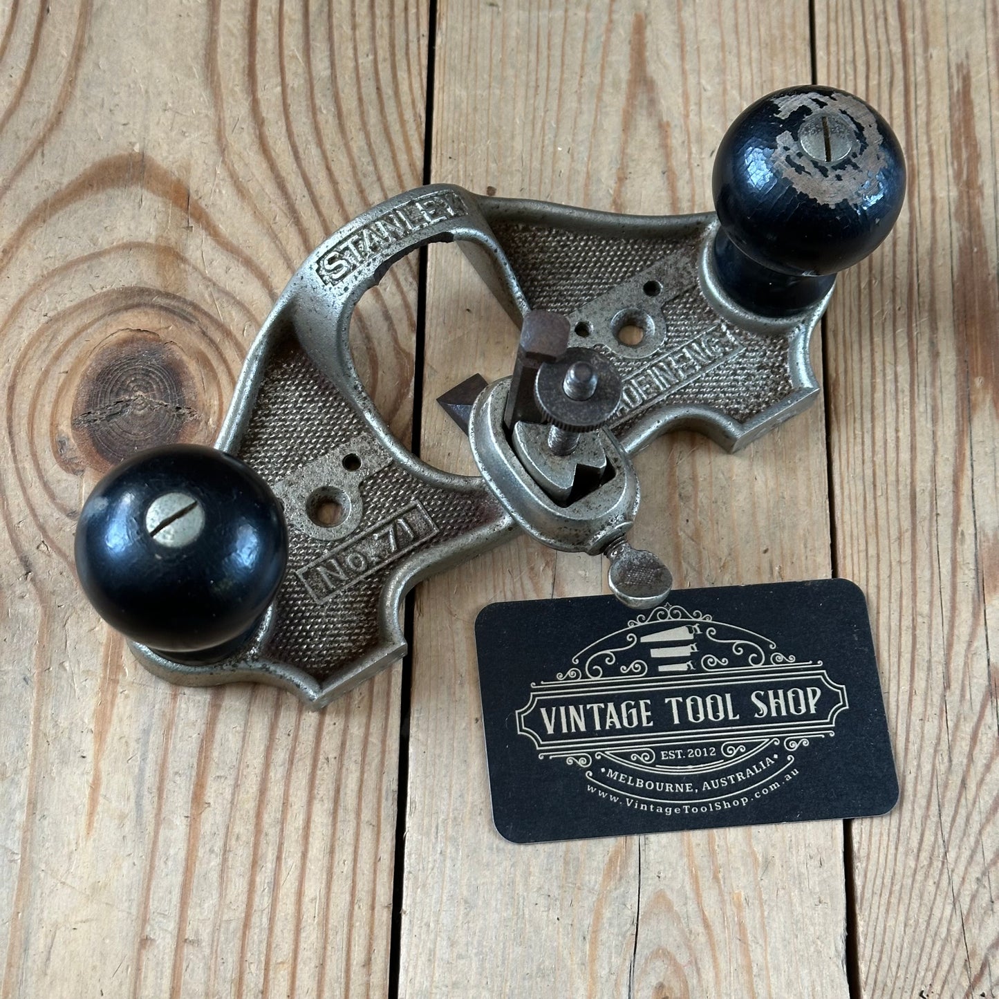 H2556 Vintage STANLEY England No.71 Router PLANE AS IS condition
