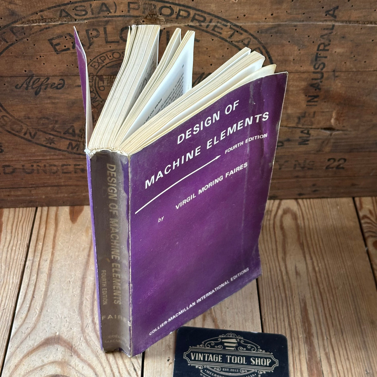 N2001 Vintage 1970 BOOK DESIGN of MACHINE ELEMENTS 4th Edition by V.M.Faires