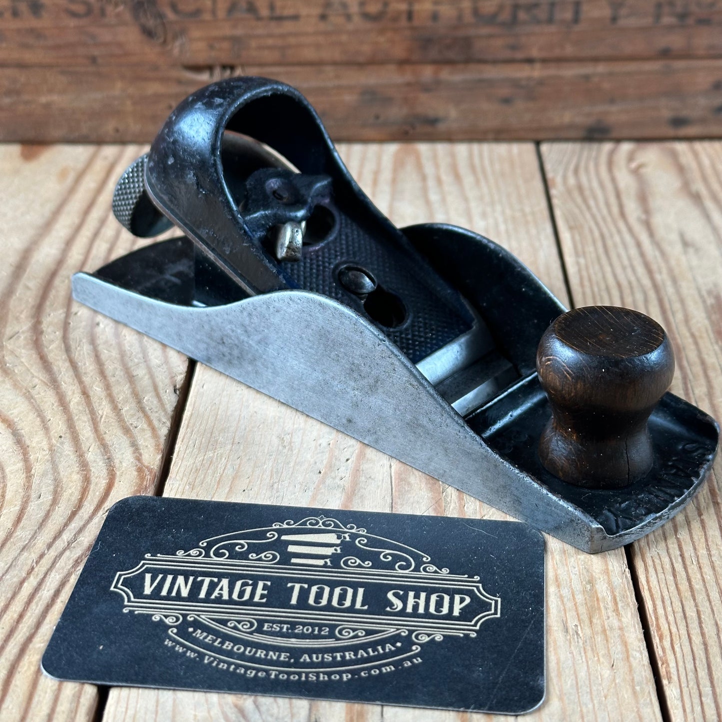 N1828 Vintage STANLEY England No.220 BLOCK PLANE
