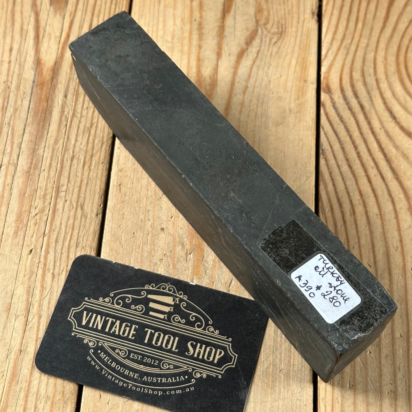 A390 Vintage BROWN TURKEY STONE of the Levant Natural Sharpening OILSTONE