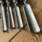 H2623 ICONIC! Vintage set of 4 x TITAN AUSTRALIA Gouge CHISELS
