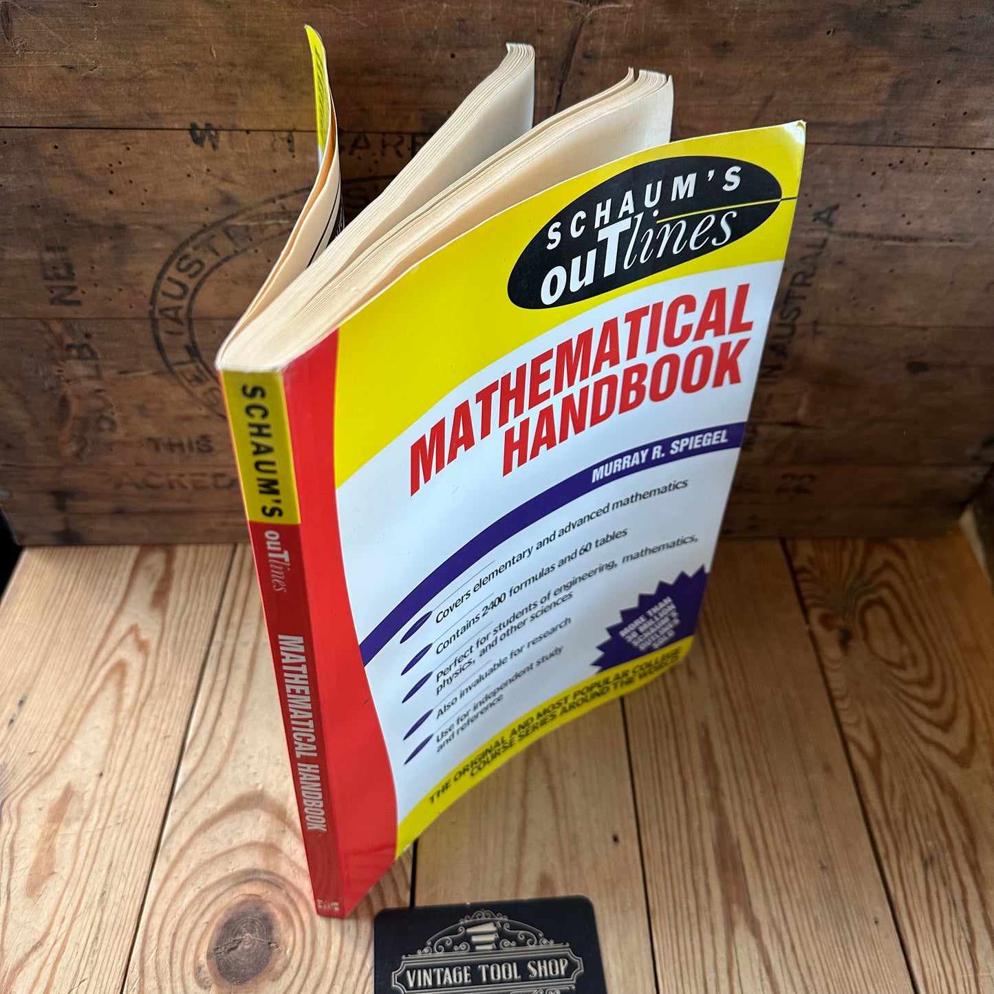 XBN135 Vintage 1997 BOOK Schaum’s MATHEMATICAL HANDBOOK by M.R.Spiegel