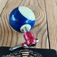 TR148 Repurposed round Blue No.10 POOL BALL HEX TIP DRIVER by Tony Ralph