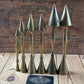 D1435-D1440 RARE! Vintage 1x BRASS Bronze Pipe Organ TUNING CONES