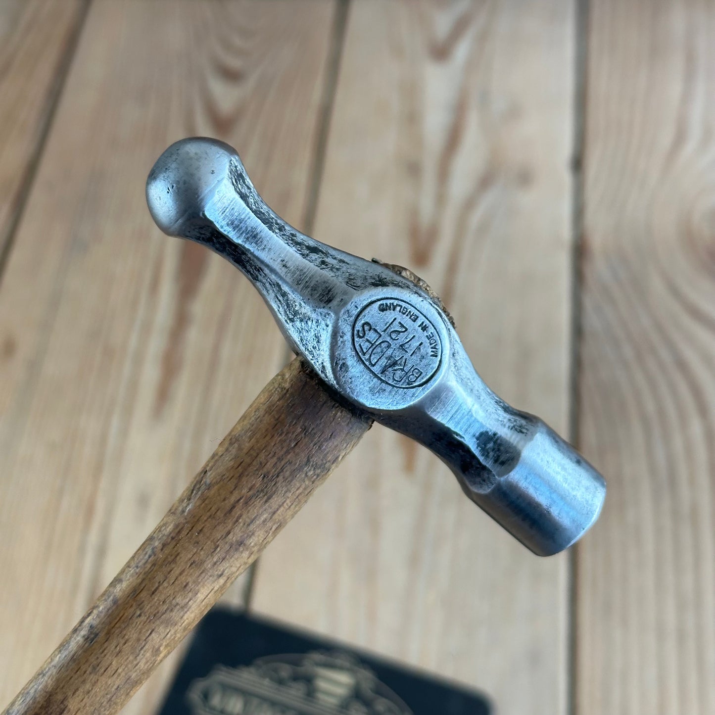 H2358 Vintage BRADES England 1721 Jewellers Ball Peen HAMMER