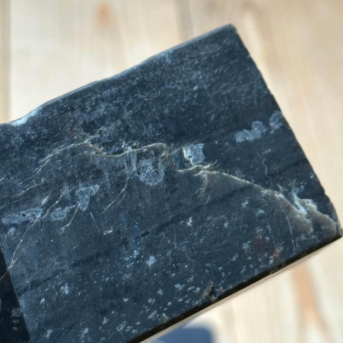 A334 Vintage BLACK & BROWN TURKEY STONE Natural Sharpening OILSTONE oil