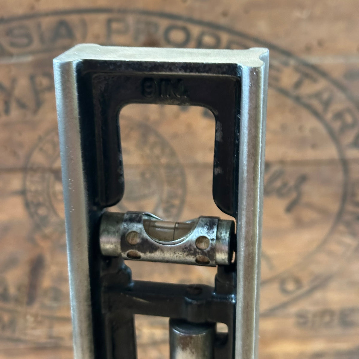 H2595 COOL! Vintage STANLEY No:36G 9” engineers METAL SPIRIT LEVEL