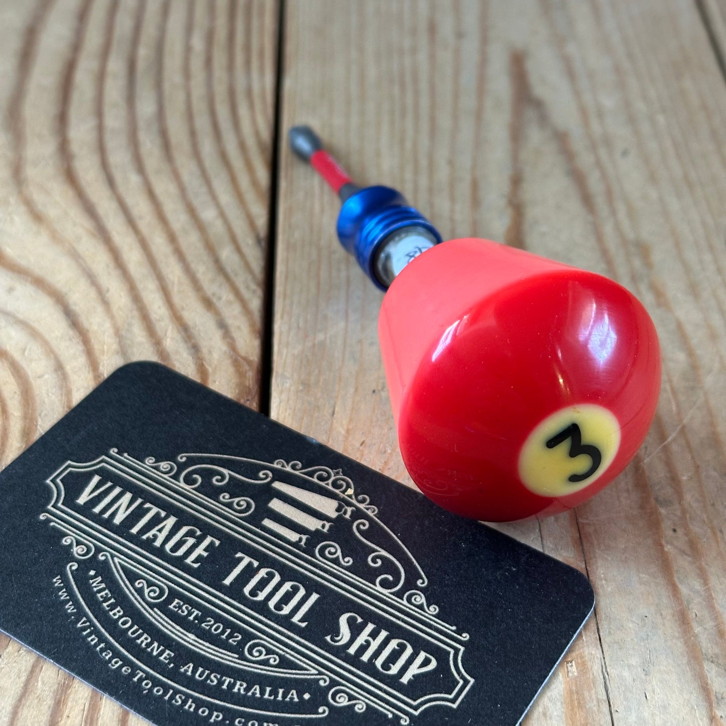 TR NEW! Repurposed POOL BALL HEX TIP DRIVER by Tony Ralph