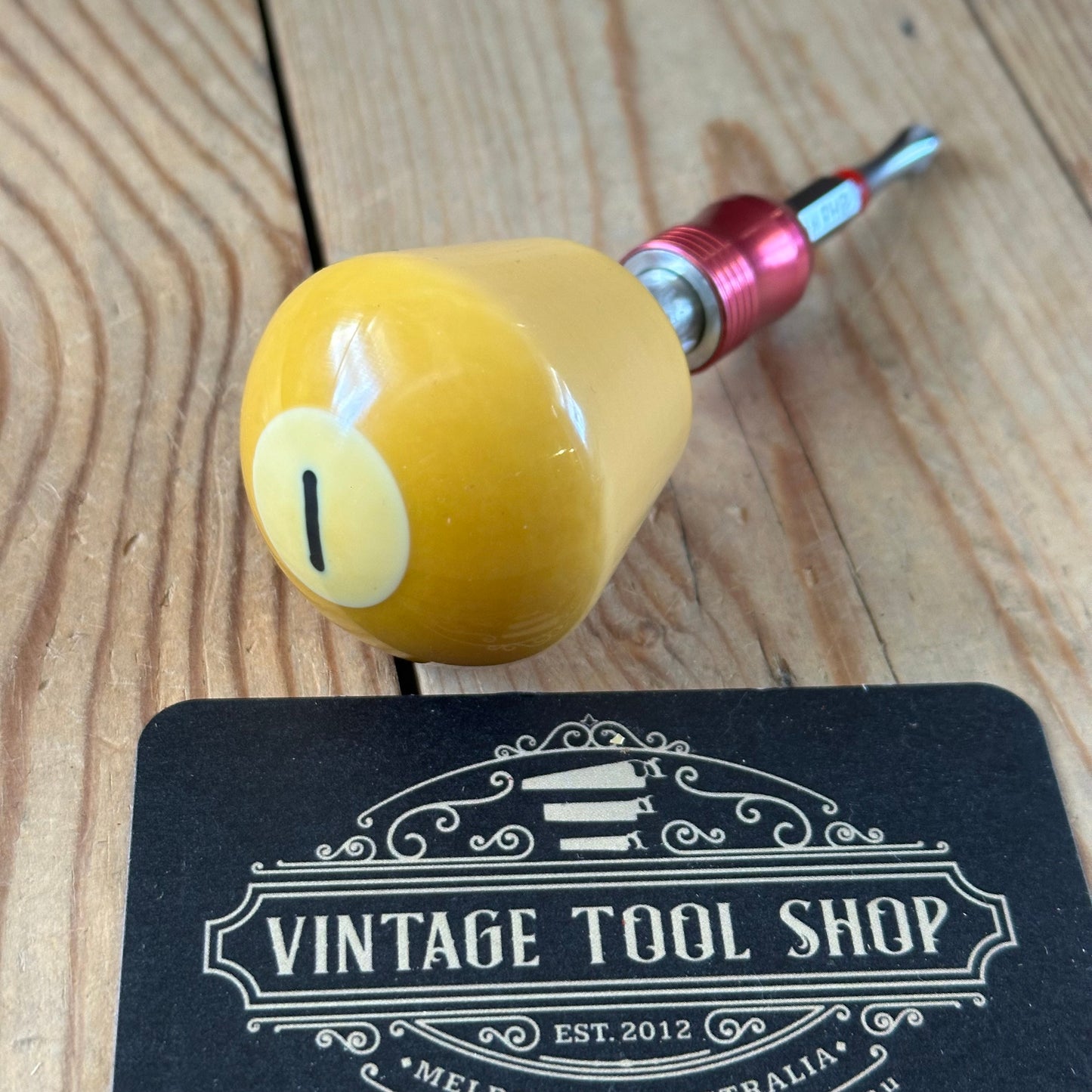 TR NEW! Repurposed POOL BALL HEX TIP DRIVER by Tony Ralph